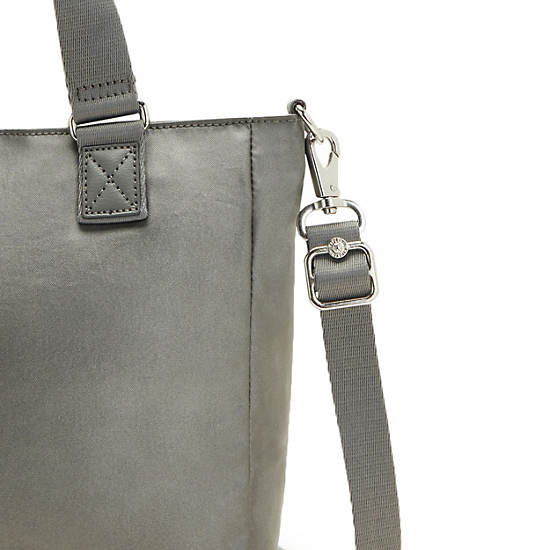 Kipling Venla Metallic Tote Çanta Gri | TR 1741NW